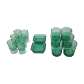 Lot 12 verres + 2 coupelles verre