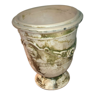 Anduze jar in glazed terracotta, late 19th century, signed