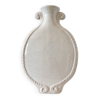 Large vintage white ceramic vase