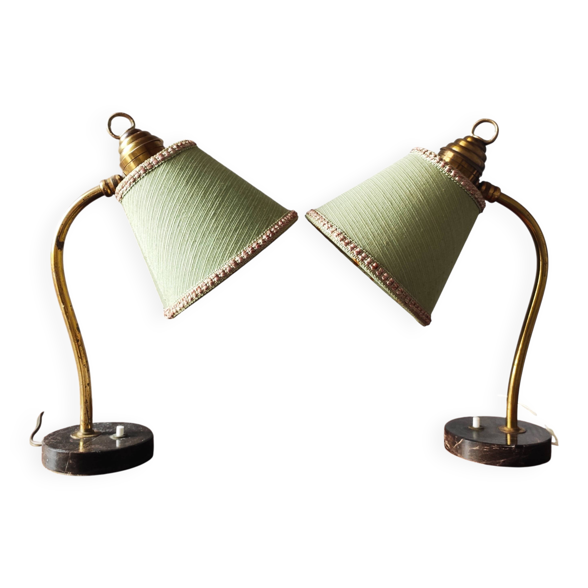 Pair of art deco lamps 1940/50