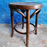 Curved wooden stool bistro style