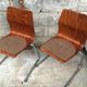 Series of 8 vintage retro stackable chairs FLOTOTTO PAGHOLZ by Adam Stegner 1960 1970