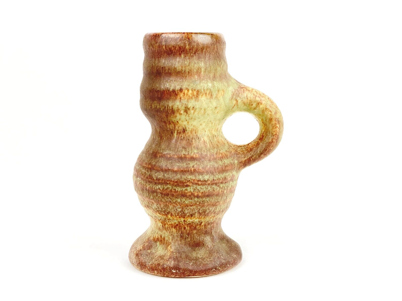 Vase en céramique vintage de Vest van Woerden poterie hollandaise