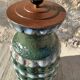 Former 70s Bay West Germany ceramic foot lamp mounted in lamp