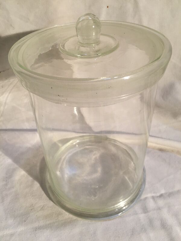 Bocal de confiseur en verre ancien