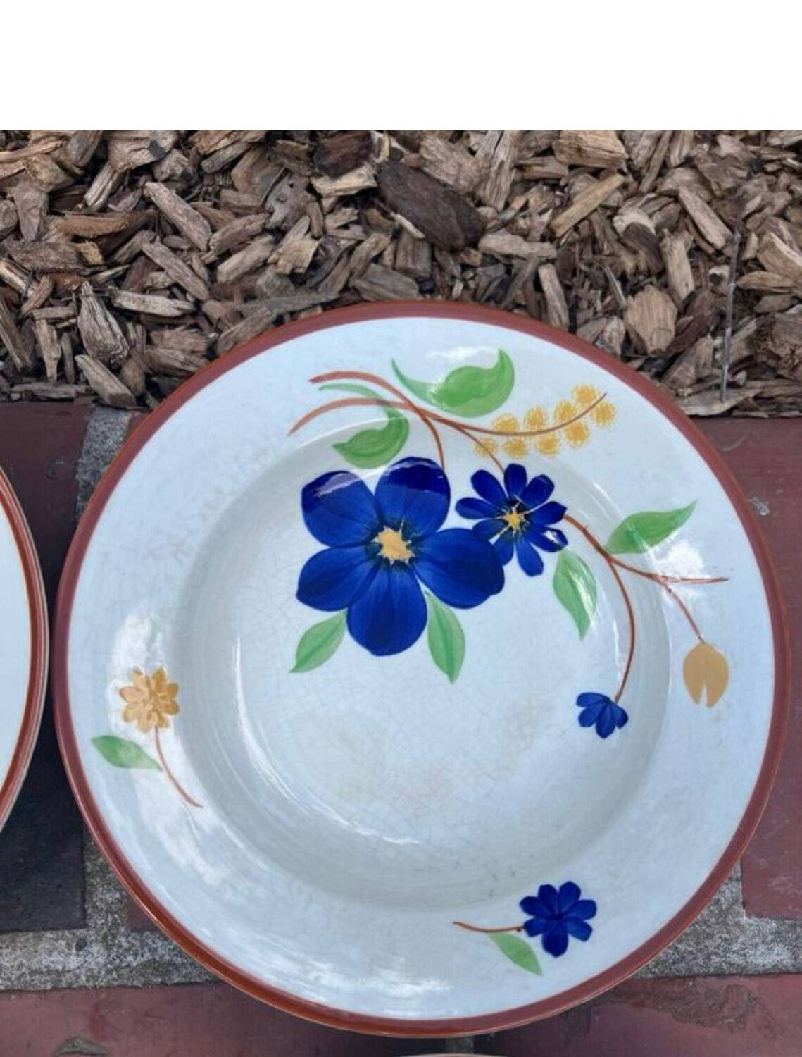 Gien - 6 Tournefeuille soup plates