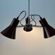 A Space Bordeaux ceiling light with 3 arms, 1970s, Germany