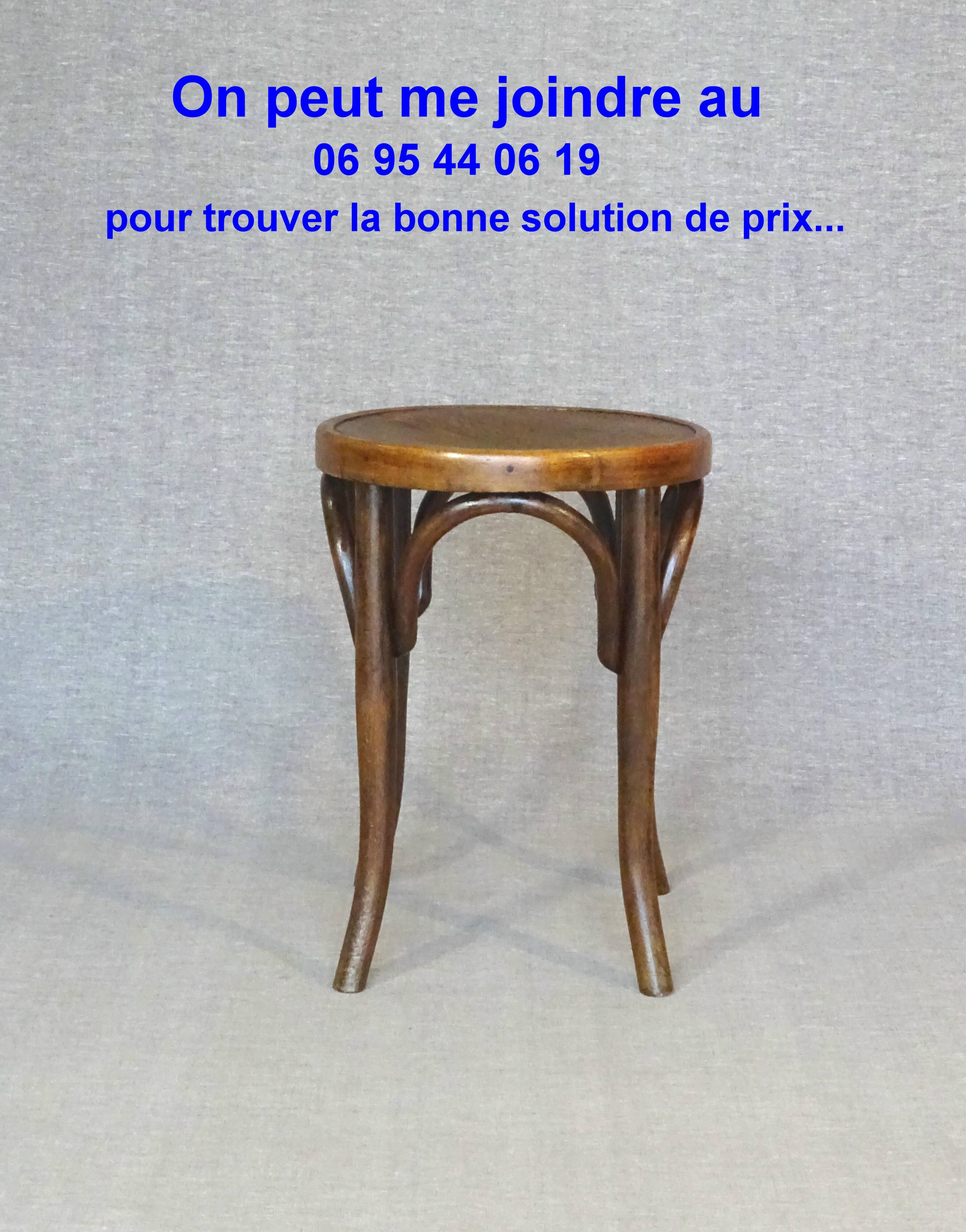 Low bistro stool by Mundus circa 1910 art nouveau.
