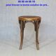 Low bistro stool by Mundus circa 1910 art nouveau.