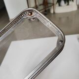 Silver metal tray