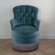 Fauteuil crapaud velours