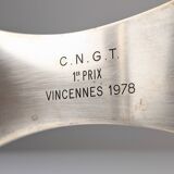 CNGT 1978 Tennis Award: Ravinet d'Enfert Silver Plated Candlestick