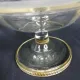 Vase en verre gravé sur pied