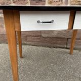 Vintage kitchen table wood & formica 60
