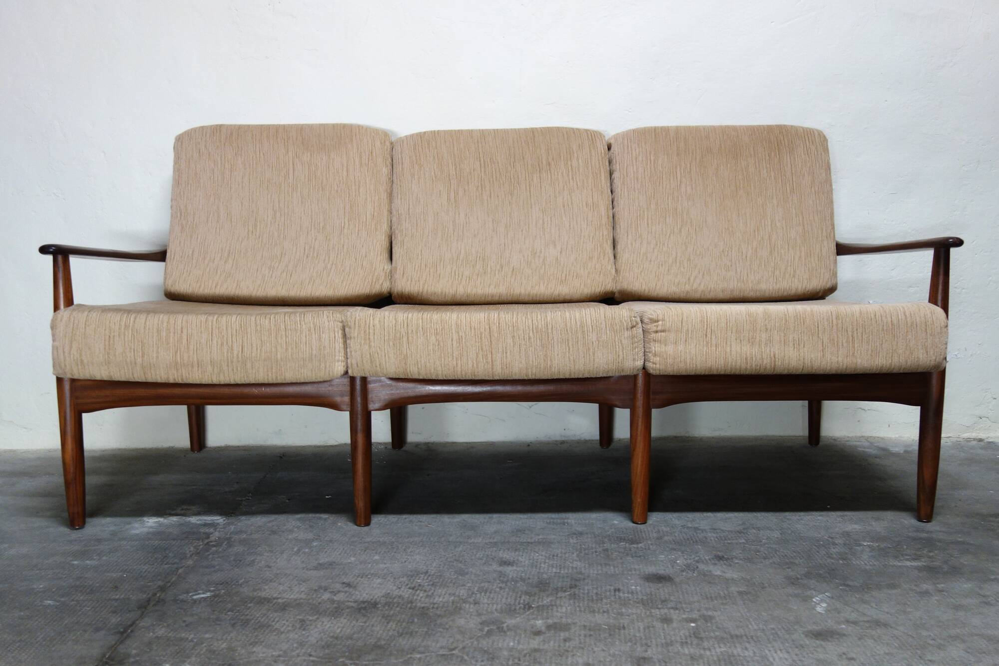 Pair of Scandinavian teak armchairs from the 60s