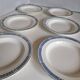 Set of 14 Terre de fer Salins plates, Castellane model