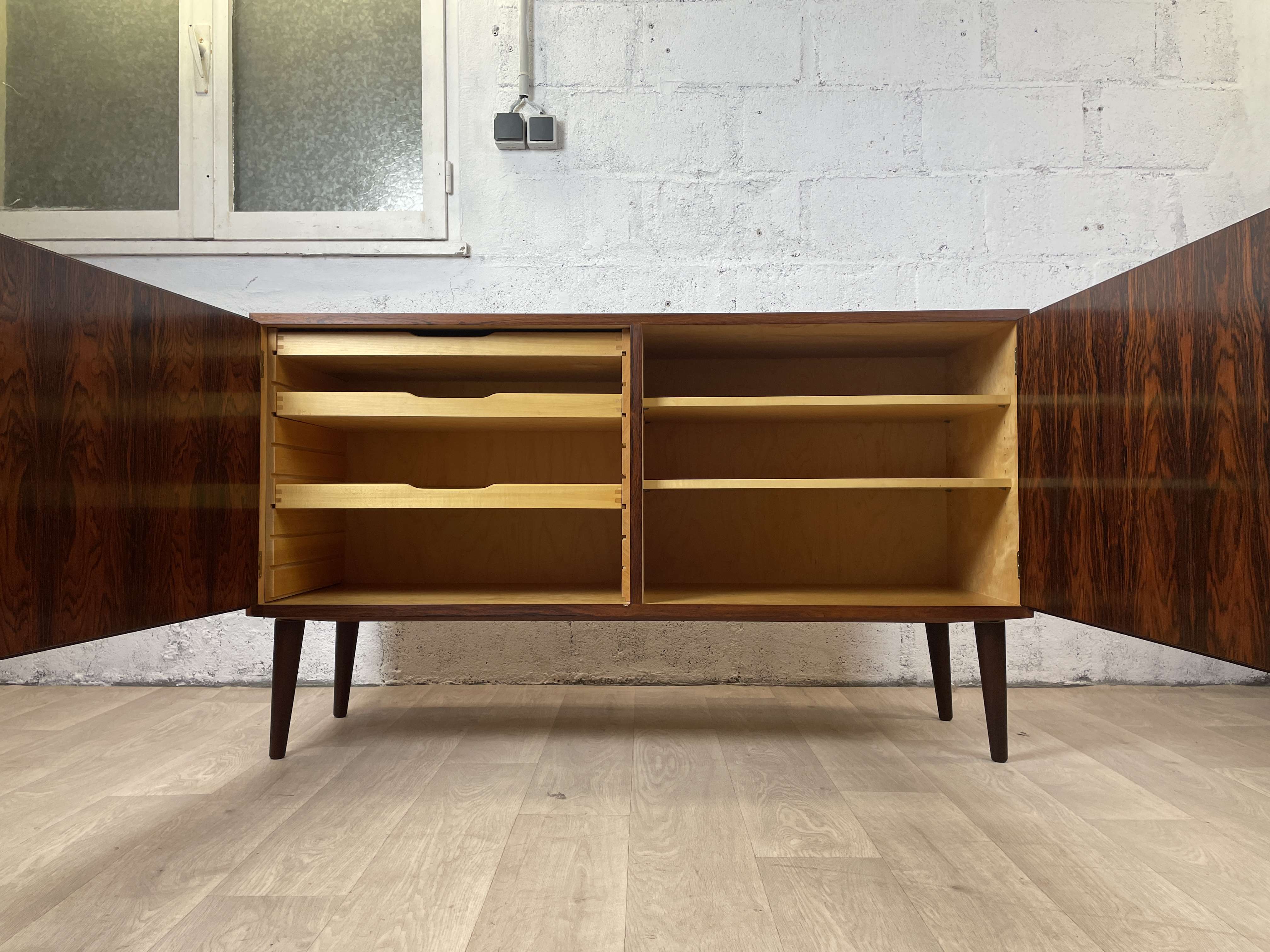 Scandinavian rosewood sideboard from Poul Hundevad, 60s