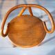 Le Corbusier style curved wood children's armchair, early 20th century