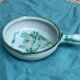 Caquelon, pan sign Humbert pittari vallauris model with blue glazed ceramic fish