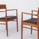 Set of 2 Henning Kjærnulf Armchairs, Korup Stolefabrik 1960s, Danish Teak
