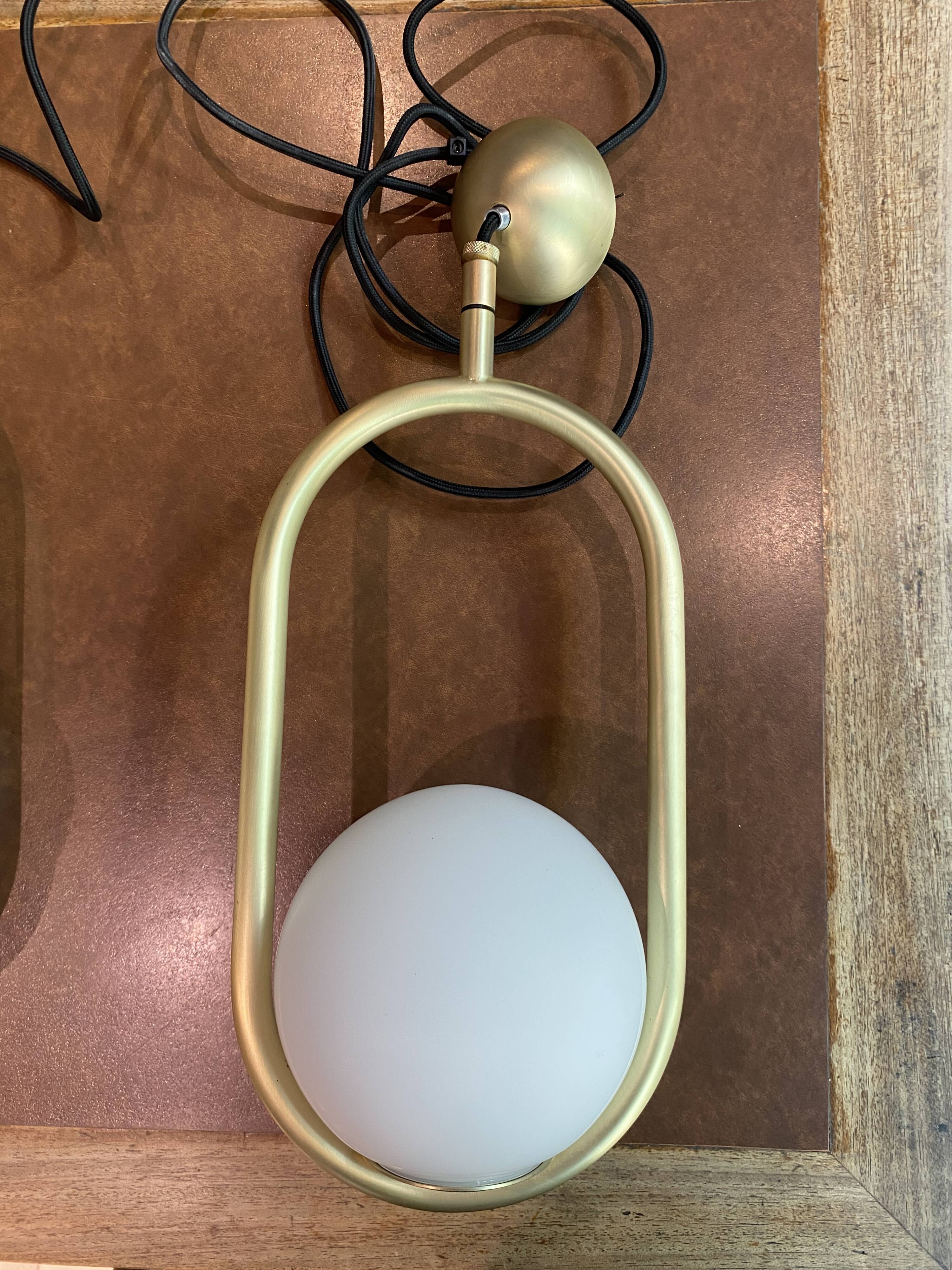 Suspension BIux C Ball S1 white and gold
