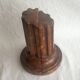 Genuine Red Alabaster Marble Italian Bookend Column Shaped Pair