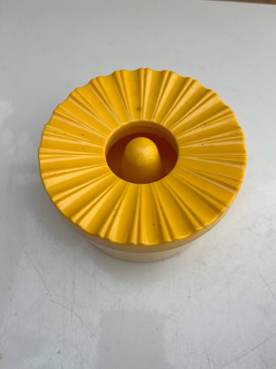 EREF yellow vintage ashtray