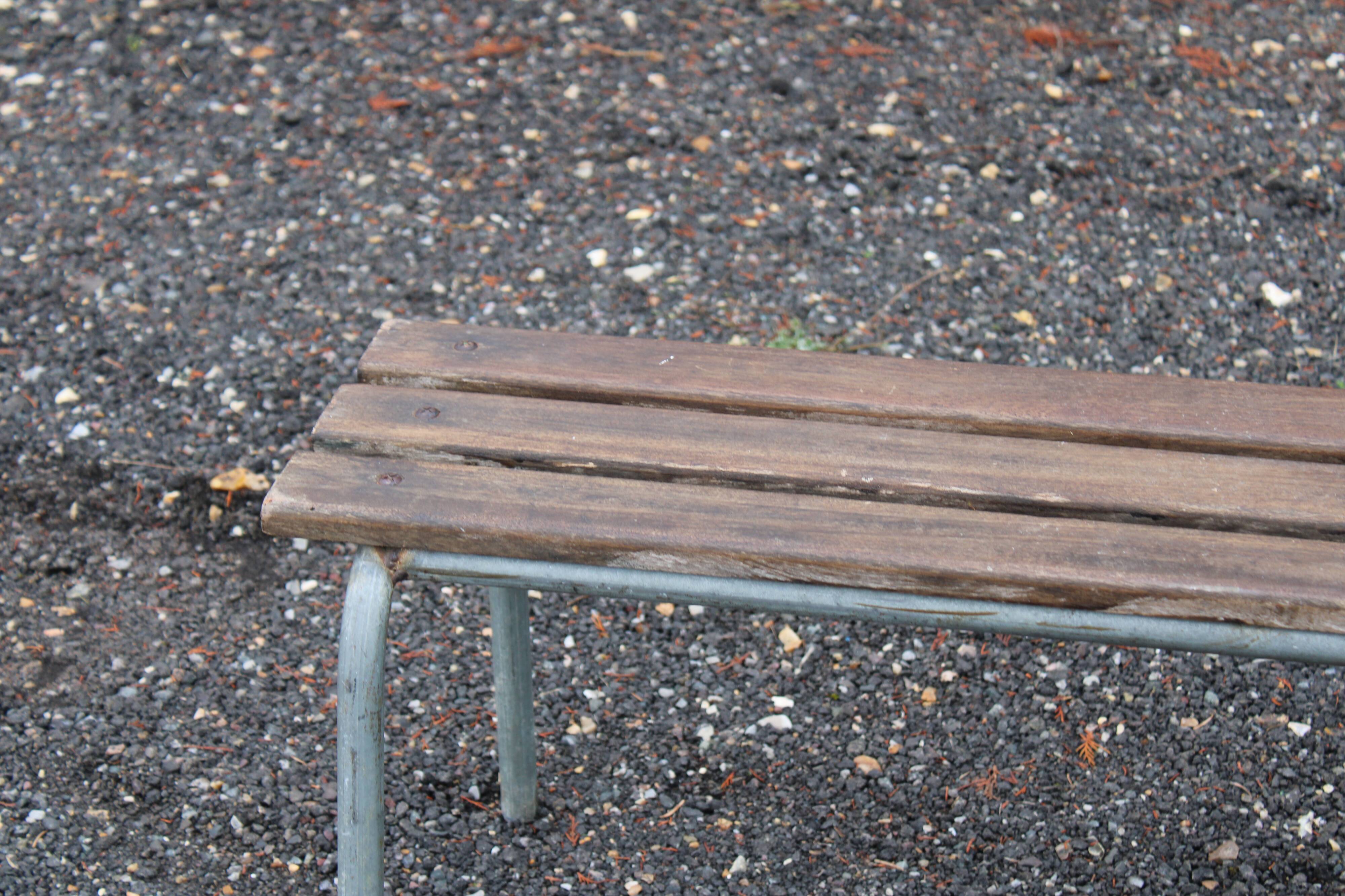 Wooden bench