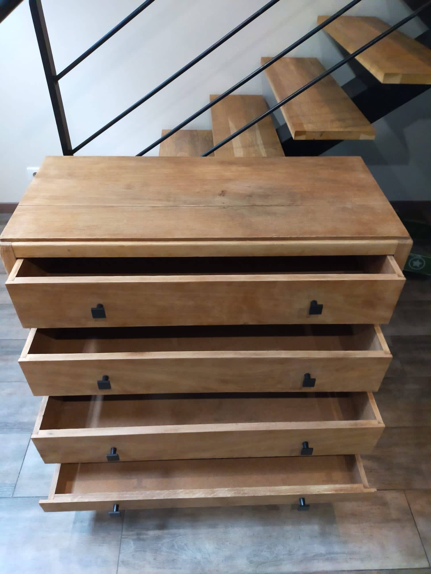 Commode chêne massif rénovée