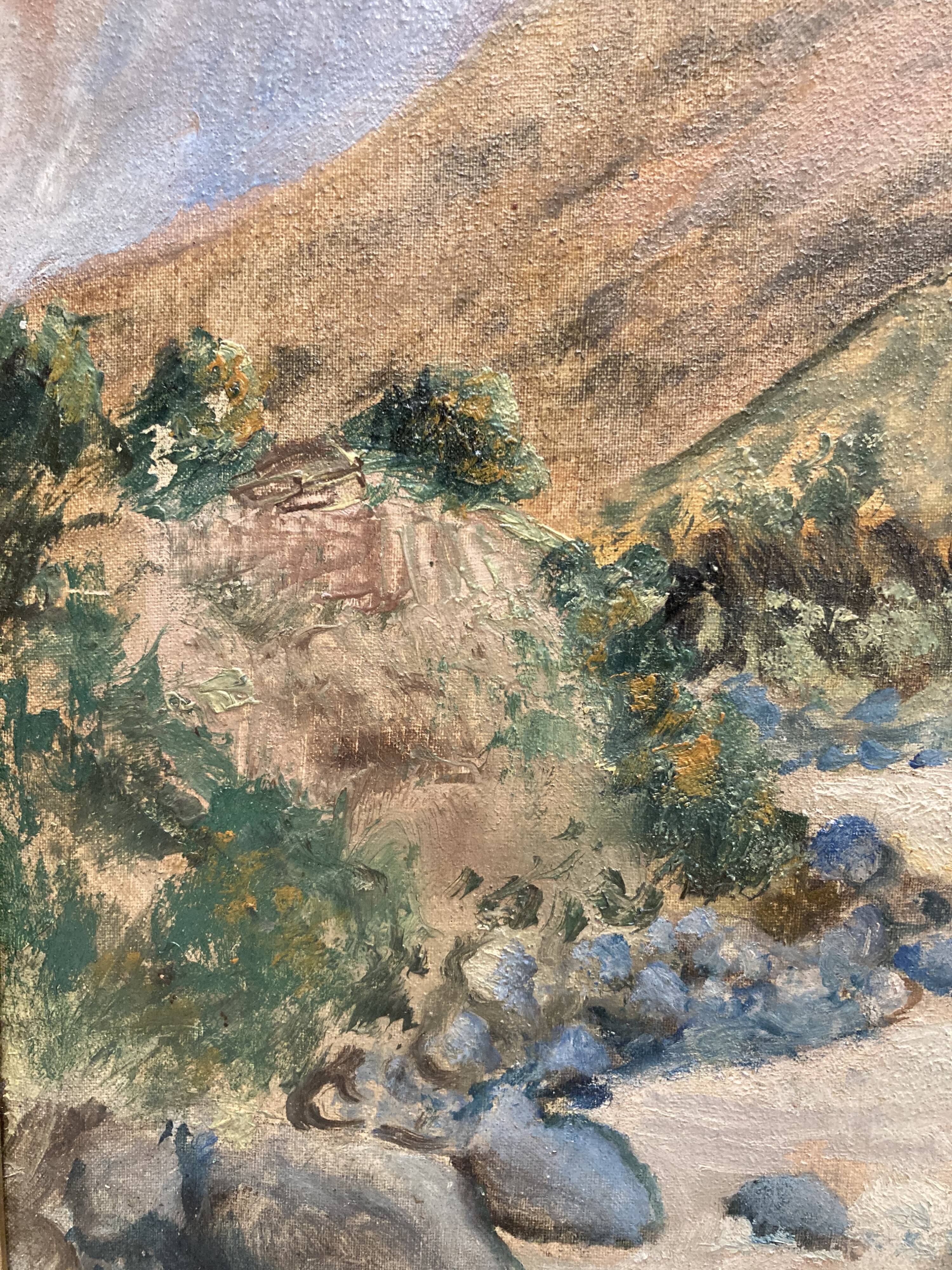 Vintage framed painting
