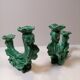 Pair of ceramic candle holders