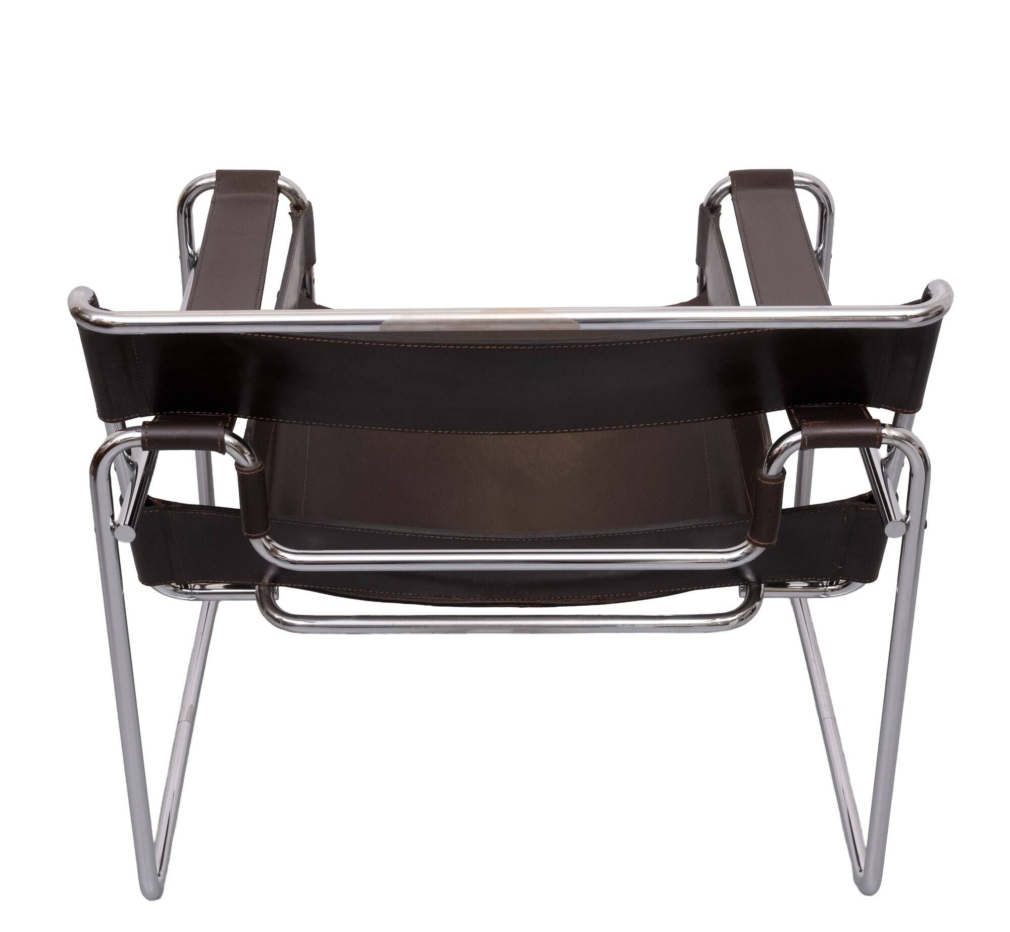 Wassily Dark Brown B3 Armchair Chair by Marcel Breuer for Gavina 1960s