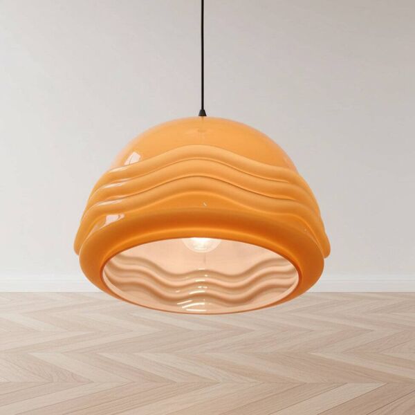 Suspension vintage par Helena Tynell - en opaline