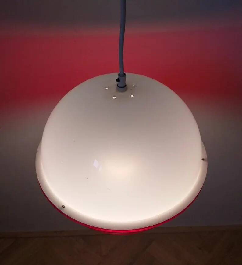 Midcentury Pendant in Style Harvey Guzzini, Space Age, Italy, 1970s