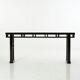 Table console en bois laque noire, style asiatique du XXeme siècle