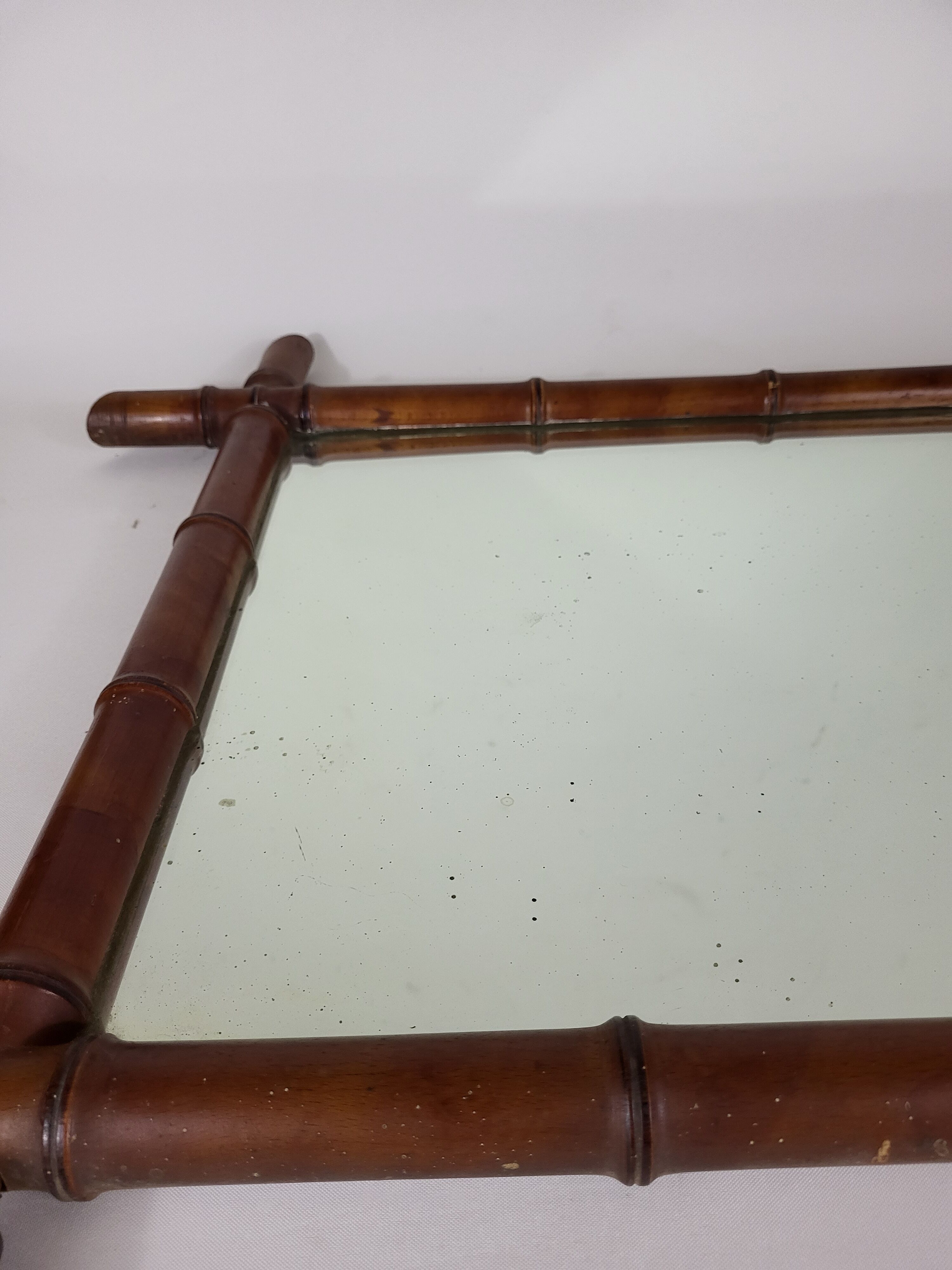 Bamboo mirror 1900 - 58*73 cm