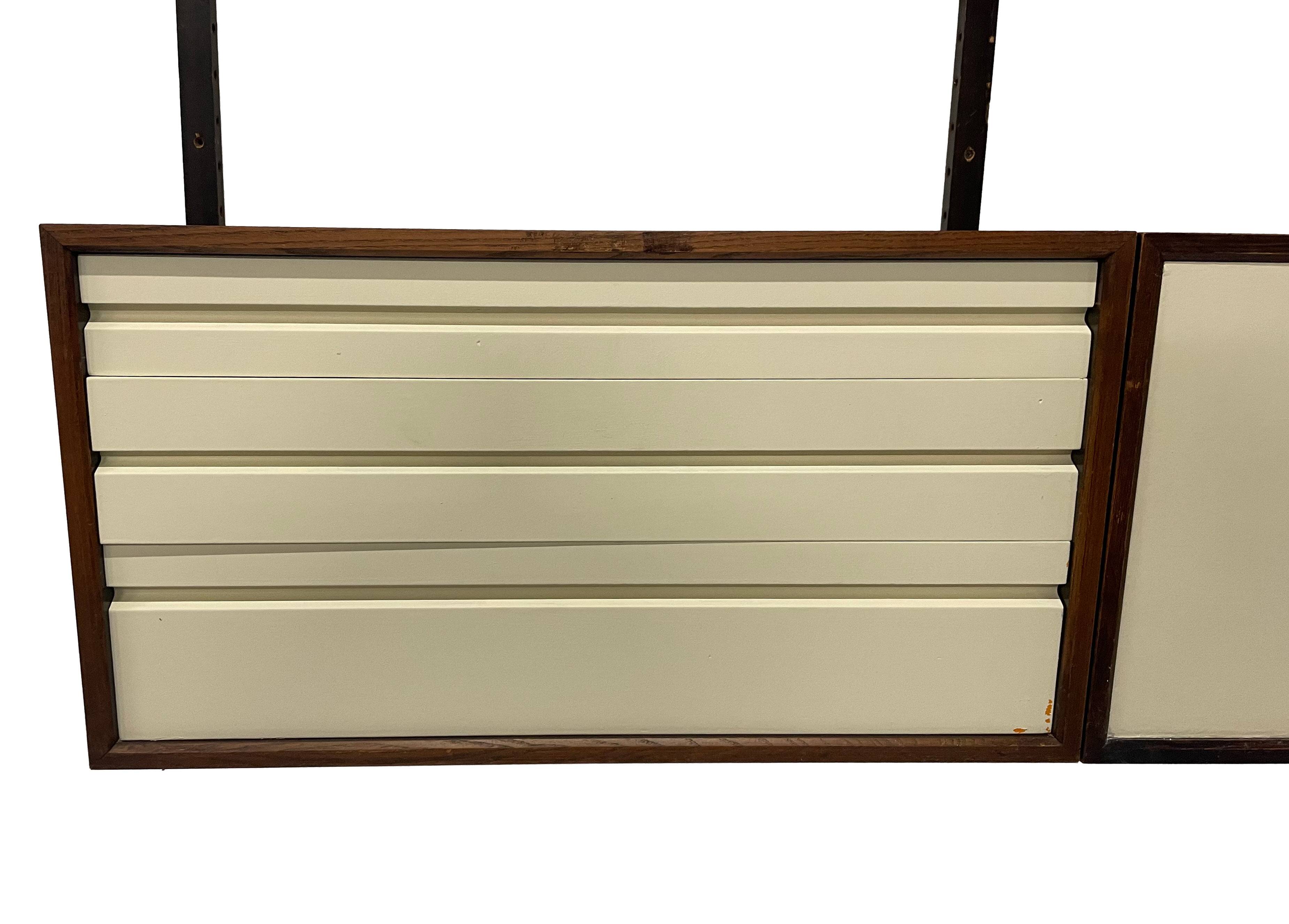 Vintage Poul Cadovius Royal System Wandsysteem Wenge