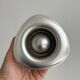 Set of 6 brushed stainless steel egg cups