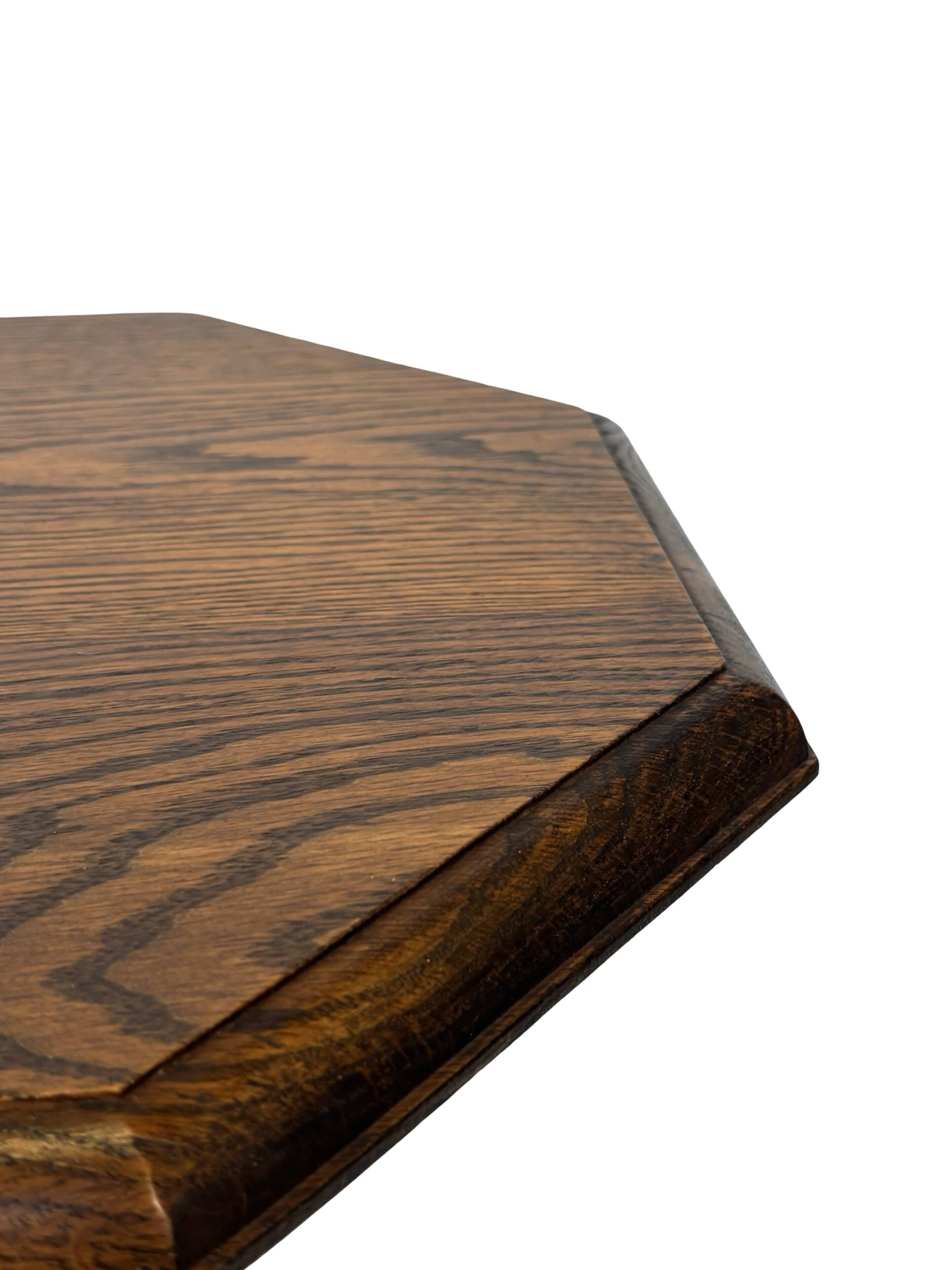 Vintage Plant Stand Side Table Oak Design minimalist
