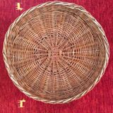 Xxl braided basket in wicker rattan