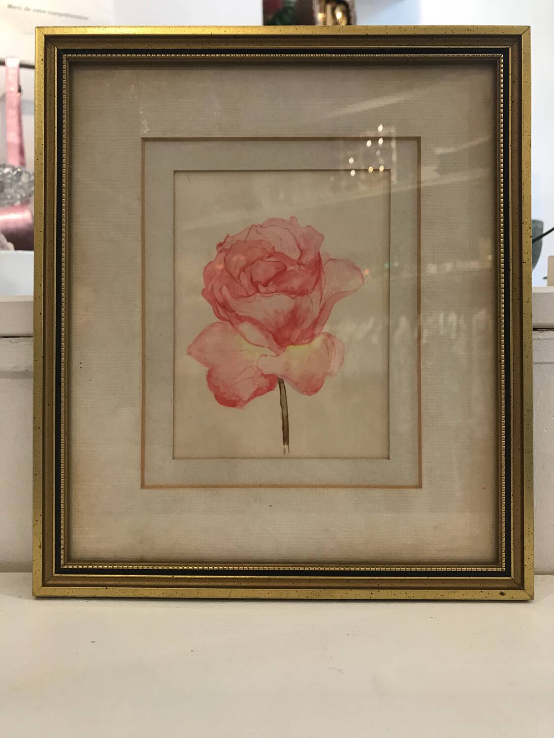Pink watercolor