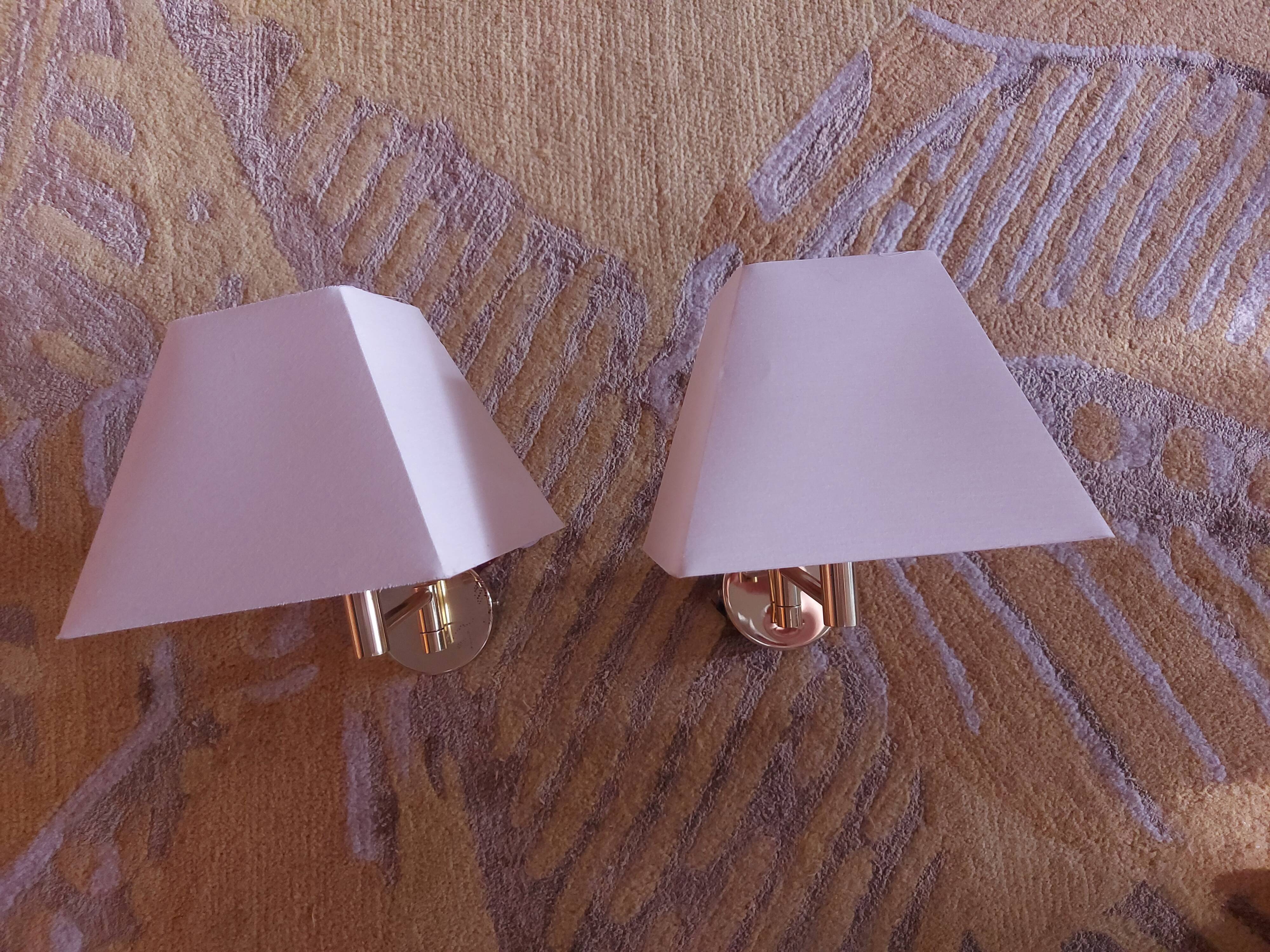 TWO BRASS WALL LIGHTS