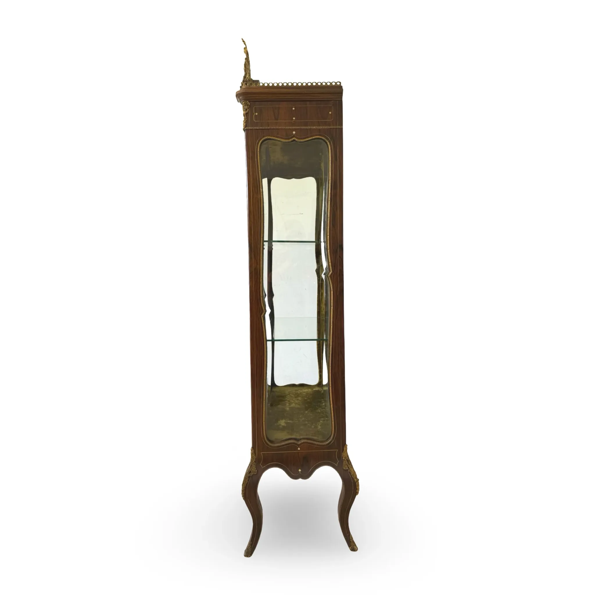 Elegant antique display cabinet, dating to 19th century
