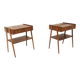 Set of 2 Scandinavian teak bedside tables, Carlström, Sweden, 1960