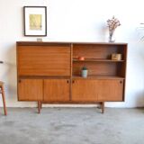 Teak bookcase/secretary * 153 cm