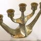 Brass brutalist candlestick from Horst Dalbeck