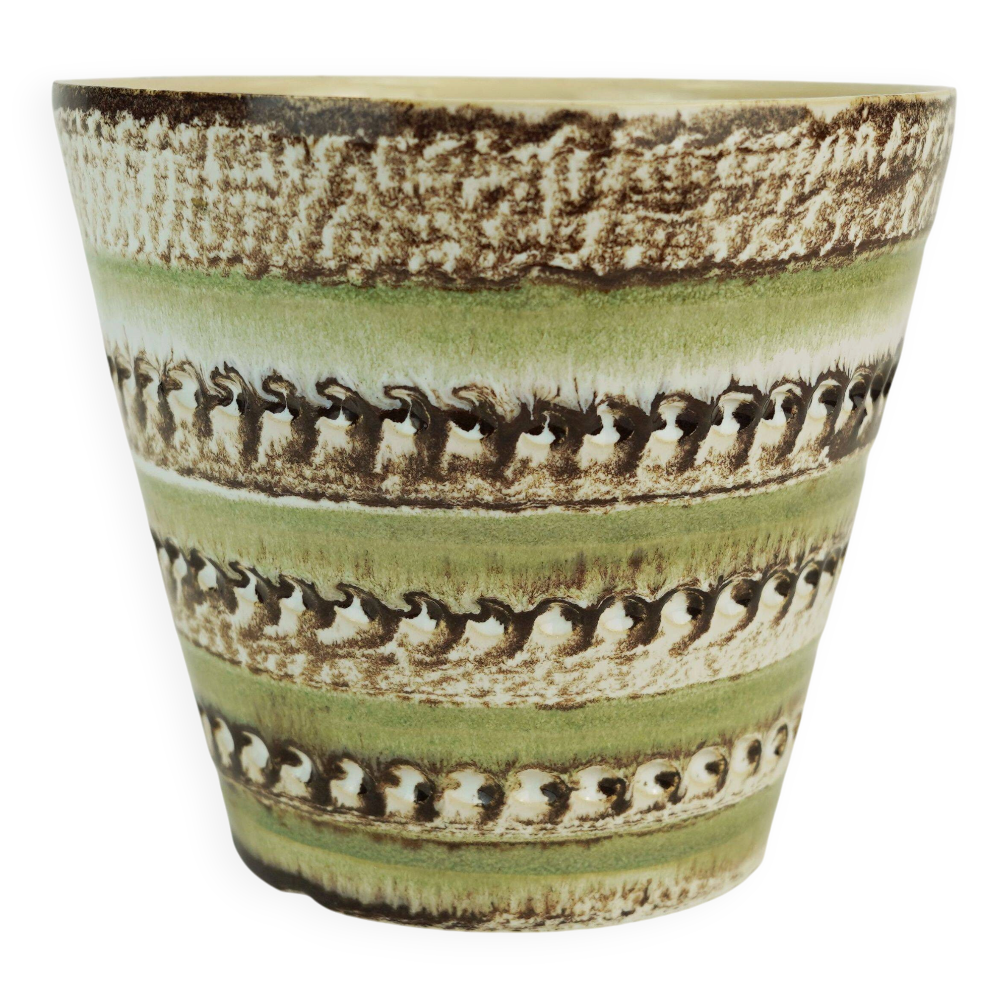 1960s mid century plant pot by spara-keramik west-germany