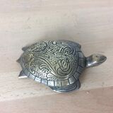 Turtle brass paper press