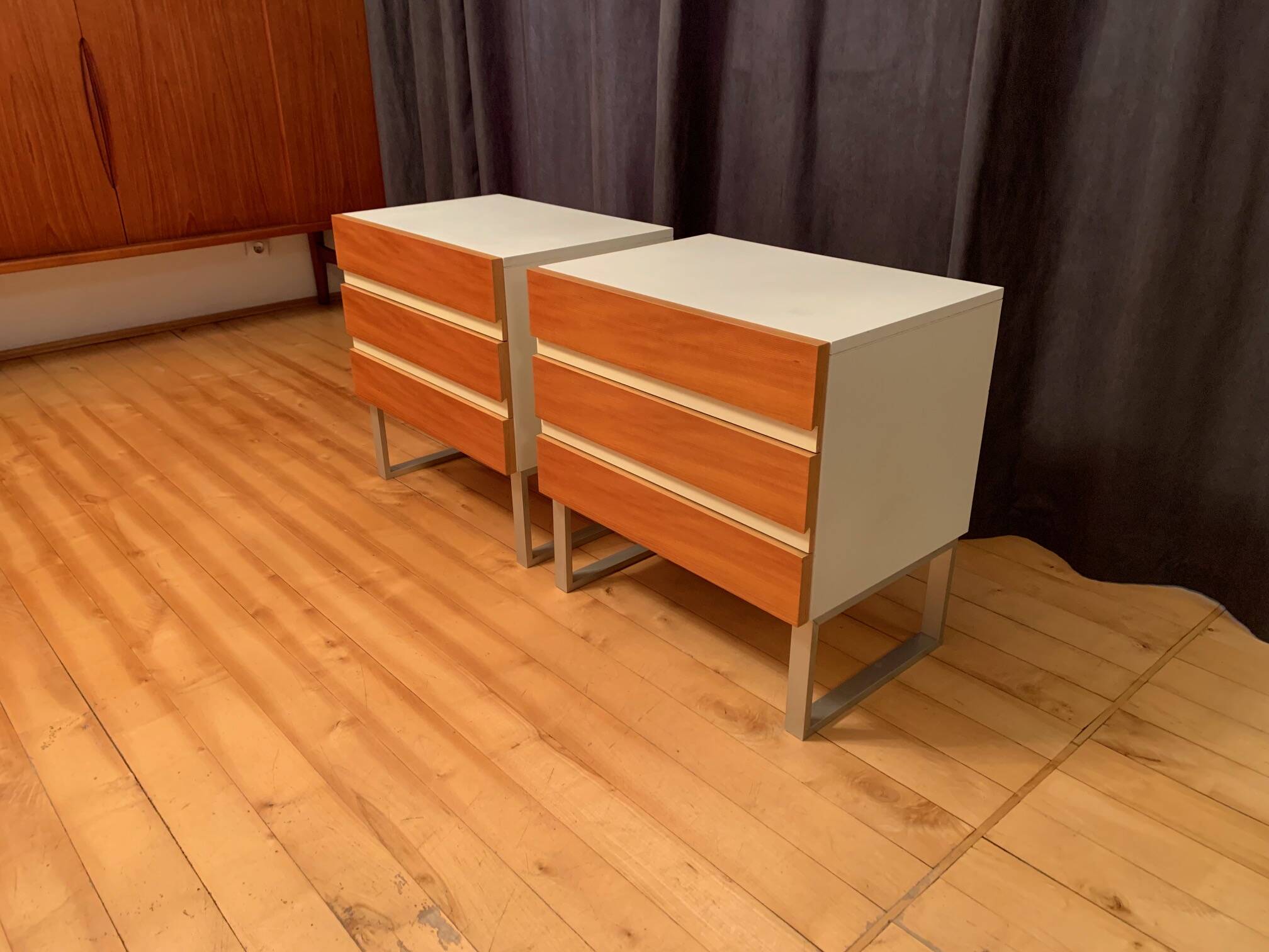 Set of two Interlübke chests of drawers, Germany, 1970s.
