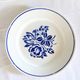 Set of 6 Badonviller flat plates, vintage French, authentic, rare, countryside